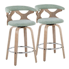 Load image into Gallery viewer, Gardenia - Mid Century Modern Fixed Height Counter Stool With Swivel (Set of 2)
