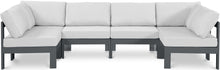Load image into Gallery viewer, Nizuc - Outdoor Patio 6 Piece Modular Sectional With Gray Frame
