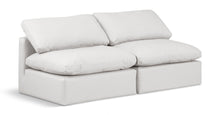 Load image into Gallery viewer, Indulge - Faux Leather 2 Seat Modular Armless Sofa
