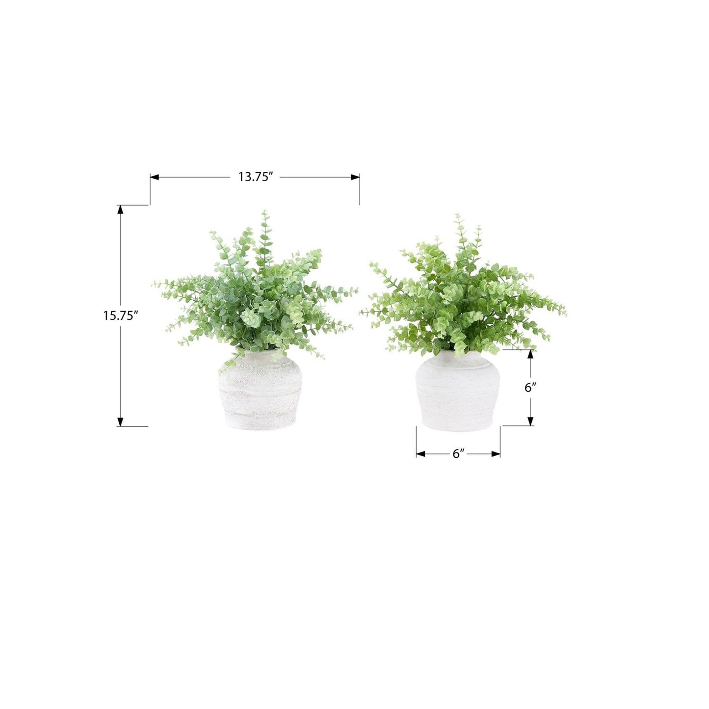 Eucalyptus Grass Artificial Plant (Set of 2) - Green