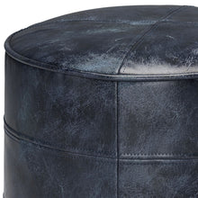Load image into Gallery viewer, Connor - Handcrafted Round Pouf
