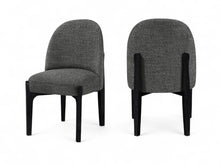 Load image into Gallery viewer, Torino - Upholstered Dining Chair With Brushed Black Base (Set of 2)
