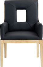 Load image into Gallery viewer, Gwendolyn - Faux Leather Dining Arm Chair With Natural Frame
