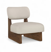 Load image into Gallery viewer, Vetra - Vegan Leather Upholstered Accent Chair - Taupe / Painted Brown
