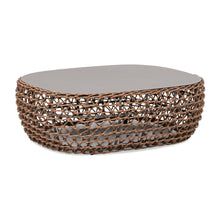 Load image into Gallery viewer, Willow - Oval Woven Patio Coffee Table, Wicker Frame
