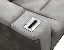 Load image into Gallery viewer, U77 - Power Reclining With Power Headrest, Storage Arms / USB And Wireless Charger Chair - Slate
