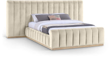 Load image into Gallery viewer, Amara - Velvet Upholstered Bed
