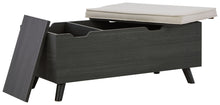 Load image into Gallery viewer, Yarlow - Storage Bench - Dark Gray
