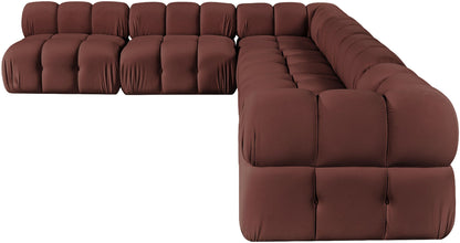 Orin - Velvet 6 Piece Modular L-Shaped Sectional