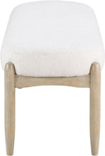 Load image into Gallery viewer, Briar - Faux Sheepskin Upholstered Bench
