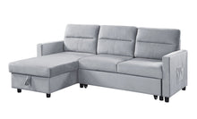 Load image into Gallery viewer, Ivy - Reversible Sleeper Sectional Sofa With Storage Chaise And Side Pocket
