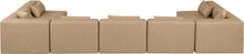 Load image into Gallery viewer, Cube - 7 Piece Modular U-Shaped Sectional - Tan
