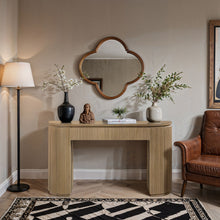 Load image into Gallery viewer, Astrid - Solid Wood And Oak Veneer Console Table
