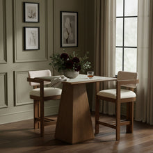 Load image into Gallery viewer, Ravina - Upholstered Counter Stool With Stained Brown Base
