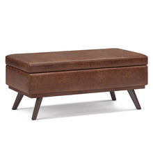 Load image into Gallery viewer, Owen - Lift Top Large Coffee Table Storage Ottoman, Mid Century Style
