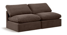 Load image into Gallery viewer, Indulge - Velvet 2 Seat Modular Armless Sofa
