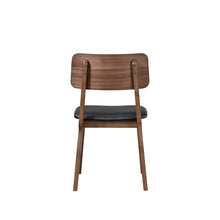 Load image into Gallery viewer, Thea - Wood Back Side Chair With Black Seat (Set of 2) - Walnut
