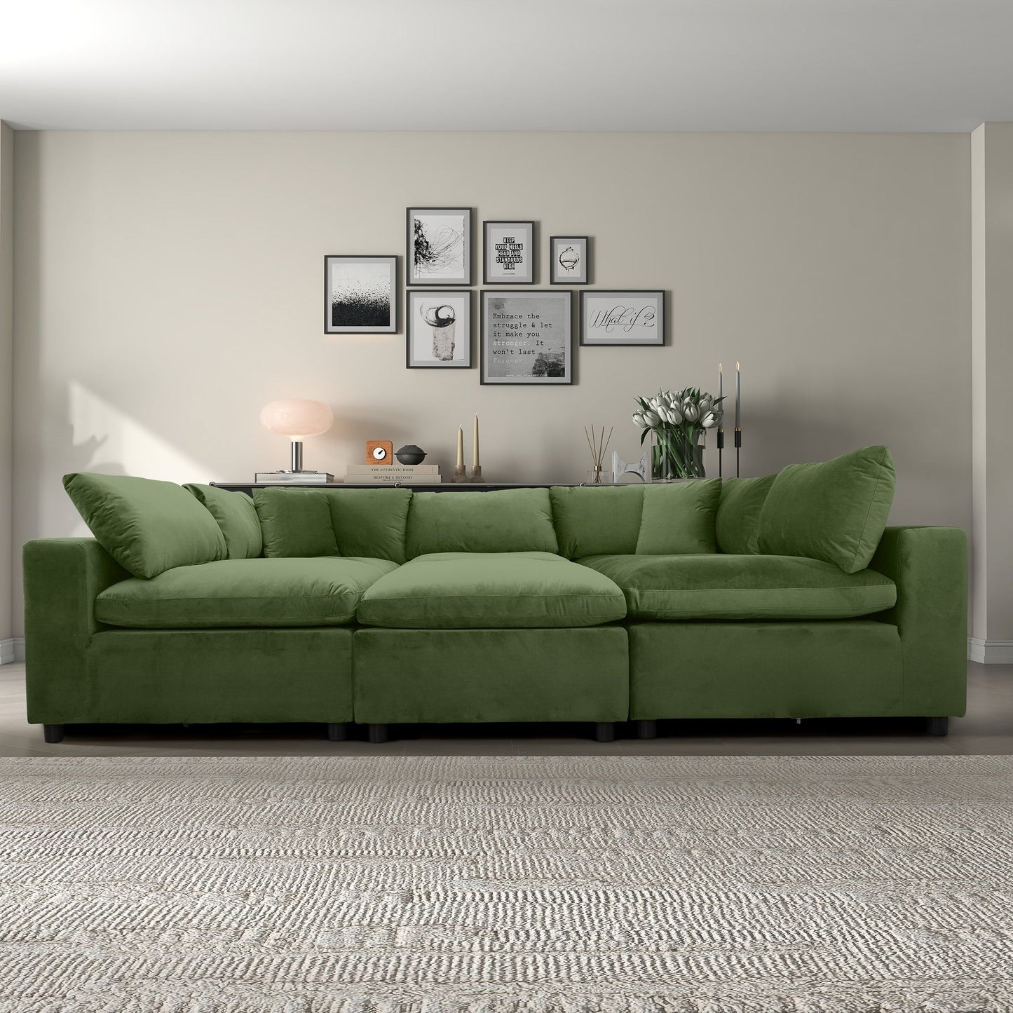 Hayward - Sectional Sofa - Olive Green