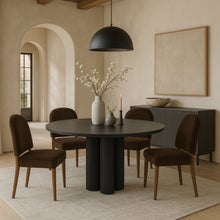 Load image into Gallery viewer, Varinelle - Velvet Dining Chair (Set of 2) - Walnut Frame
