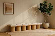 Load image into Gallery viewer, Pavilion - 6 Piece Modular Bench With Natural Base
