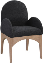 Load image into Gallery viewer, Waldorf - Boucle Dining Arm Chair With Natural Legs
