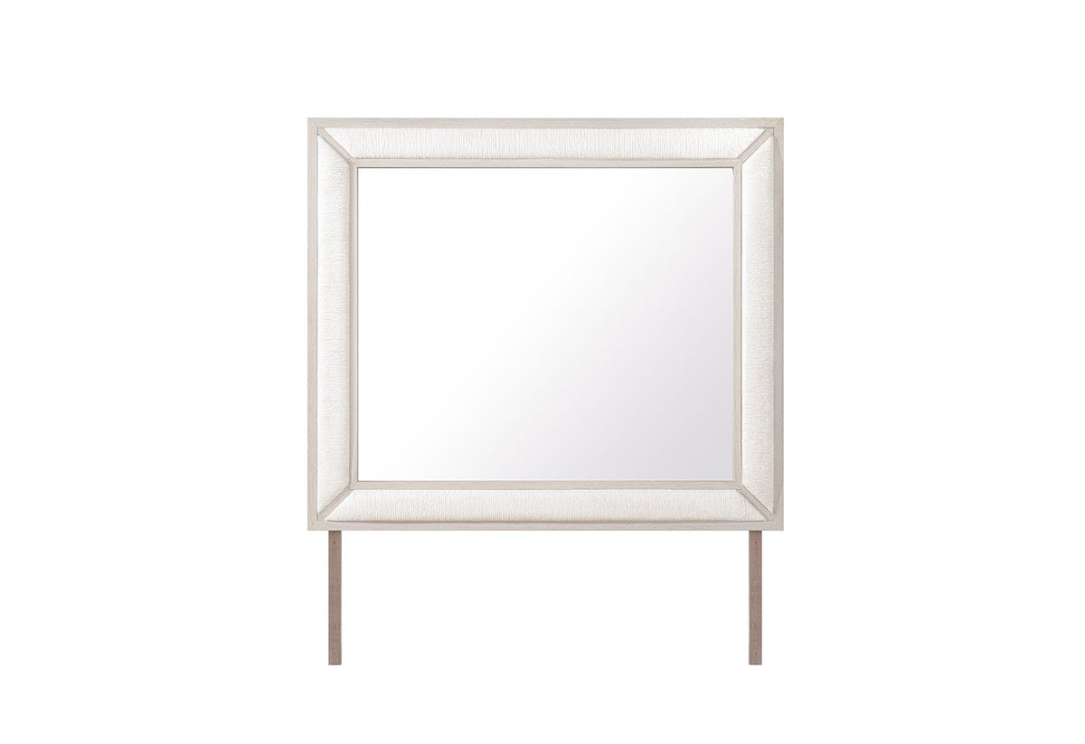 Clara - Upholstered Mirror - Beige