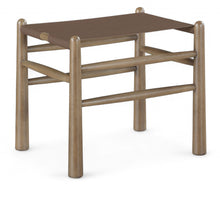 Load image into Gallery viewer, Santos - Faux Leather Upholstered Bench - Walnut Frame
