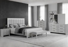 Load image into Gallery viewer, Elsie - King Bed With LED - Light Gray
