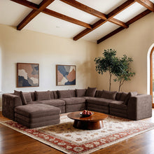 Load image into Gallery viewer, Stellar - 7 Piece Chenille Fabric Upholstered Modular Sectional
