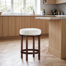 Load image into Gallery viewer, Monette - Counter Stool With Brown Base
