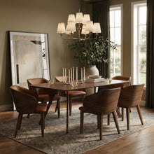 Load image into Gallery viewer, Glenwood - 71" Solid Wood And Walnut Veneer Dining Table - Brown
