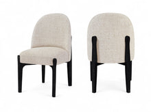 Load image into Gallery viewer, Torino - Upholstered Dining Chair With Brushed Black Base (Set of 2)
