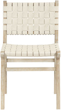 Load image into Gallery viewer, Entwine - Vegan Leather Upholstered Dining Chair - Painted Natural
