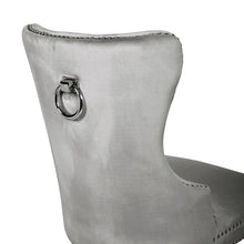 Load image into Gallery viewer, Galaxy Home Erica Stainless Steel Legs Dining Chair (Set of 2) in Light Grey
