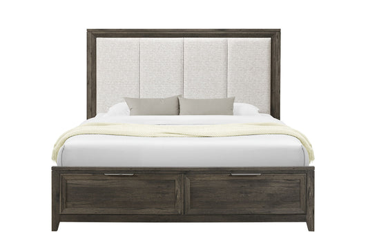 Mariah - King Bed - Dark Brown