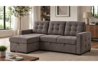 U0707 - Reversible Sofa Bed - Brown