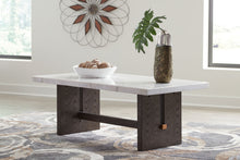 Load image into Gallery viewer, Burkhaus - Rectangular Cocktail Table - White / Dark Brown
