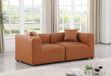 Load image into Gallery viewer, Cube - Modular 2 Piece Sofa - Cognac
