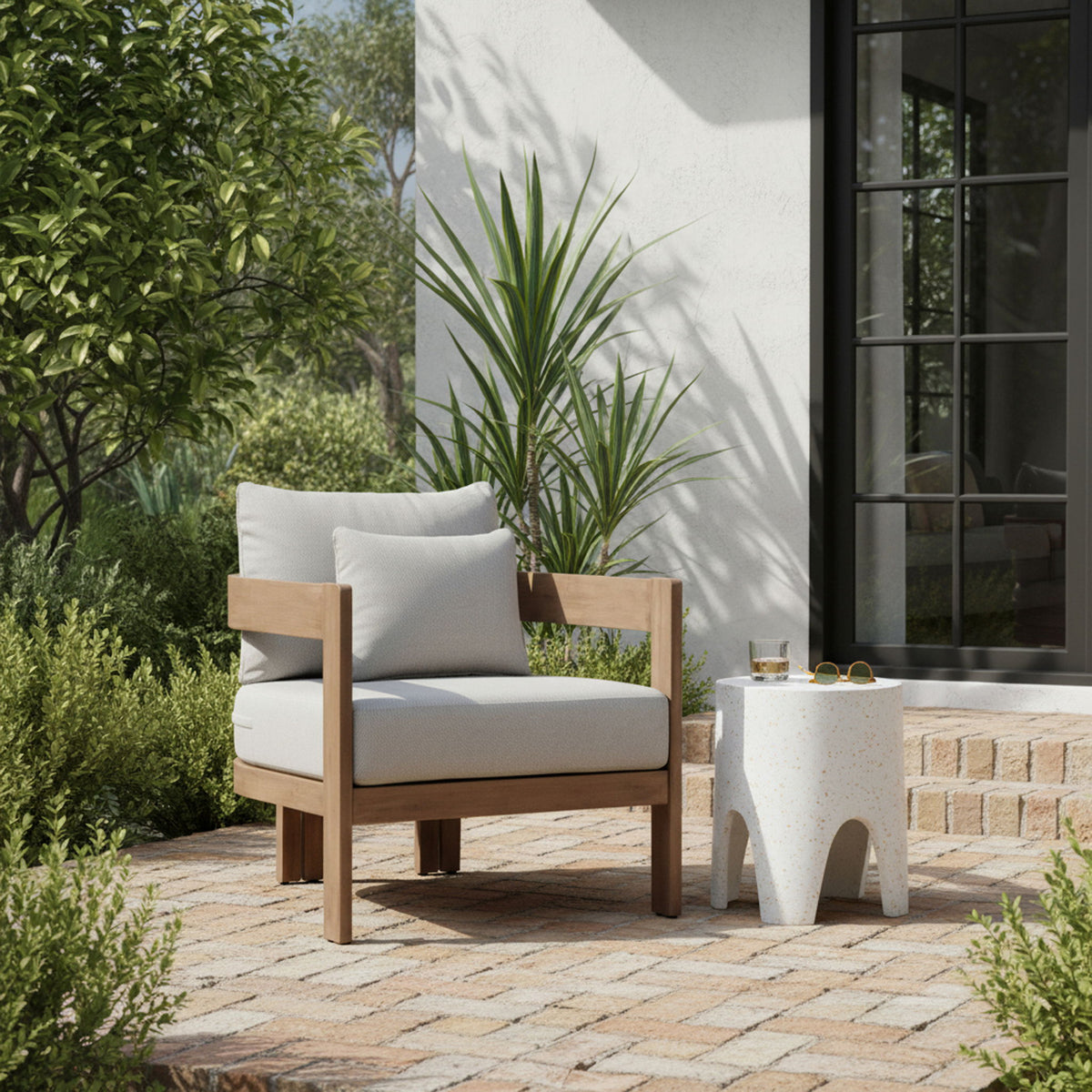 Newport - Water Resistant Fabric Upholstered Outdoor Patio Chair