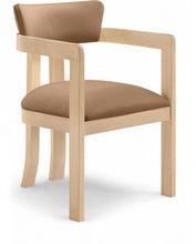 Load image into Gallery viewer, Lavrin - Vegan Leather Dining Arm Chair (Set of 2) - Natural Base
