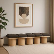 Load image into Gallery viewer, Pavilion - 5 Piece Modular Bench With Natural Base
