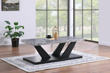 Load image into Gallery viewer, T122 - Marble Top Table Set (Set of 3) - Gray
