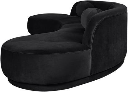 Avra - 146" Velvet Performance Fabric Upholstered Sectional