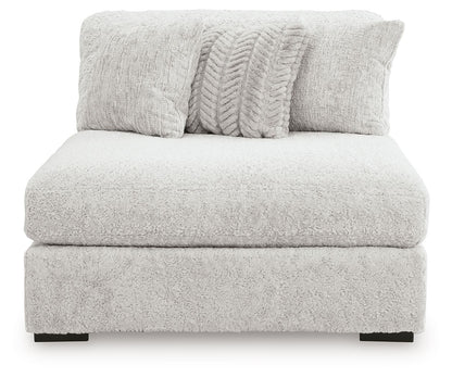Cuddle Plush - Oversized Armless Chaise - Arctic