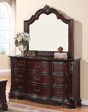 Load image into Gallery viewer, Crown Mark Furniture Sheffield Dresser Mirror in Dark Cherry
