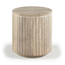 Load image into Gallery viewer, Catania - Concrete Indoor/Outdoor End Table - Travertine
