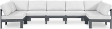 Load image into Gallery viewer, Nizuc - Outdoor Patio 7 Piece Modular Sectional With Gray Frame
