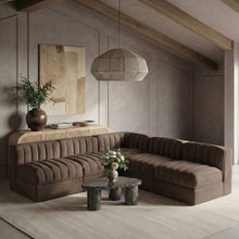 Load image into Gallery viewer, Rummi - Armless Velvet Performance Fabric Upholstered 5 Piece Modular Sectional
