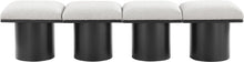 Load image into Gallery viewer, Pavilion - 4 Piece Modular Bench With Black Base
