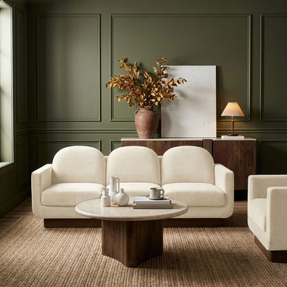 Diviento - Velvet Performance Fabric Upholstered Sofa